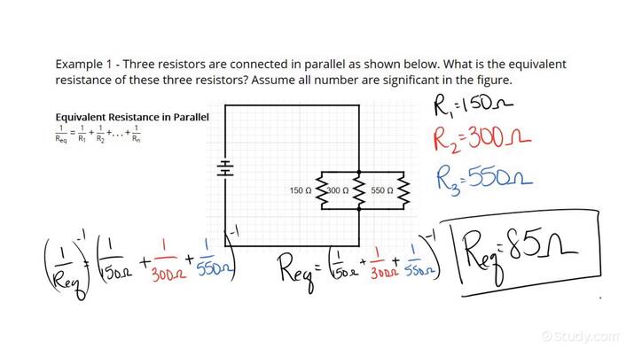 How To Calculate The Equivalent Resistance In A Parallel Circuit 