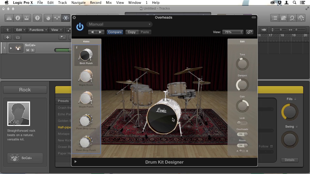 Drums, Beats, And Rhythms In Logic Pro X - Designing Drums