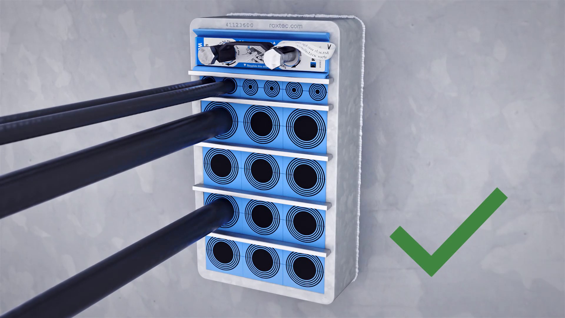 Installation quality check of Roxtec cable and pipe seals | Roxtec