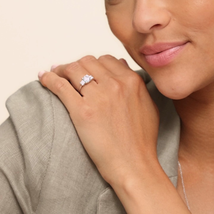 18K Yellow Gold Selene Three Stone Diamond Ring (1/3 ct. tw.)