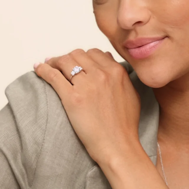 18K Yellow Gold Selene Three Stone Diamond Ring (1/3 ct. tw.)