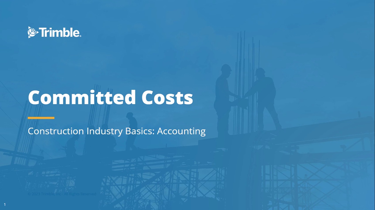 Committed Costs in Construction