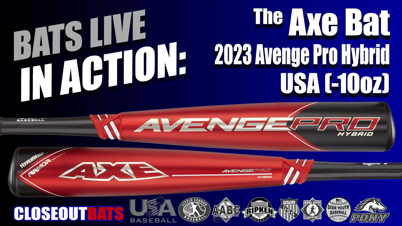 Axe Avenge Pro (-10) USSSA Baseball Bat - 2023 Model