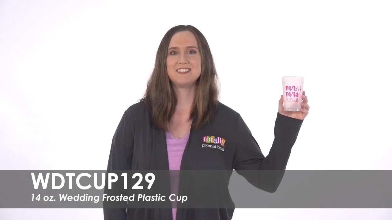 14 oz. Frosted Wedding Cup WDTCUP129