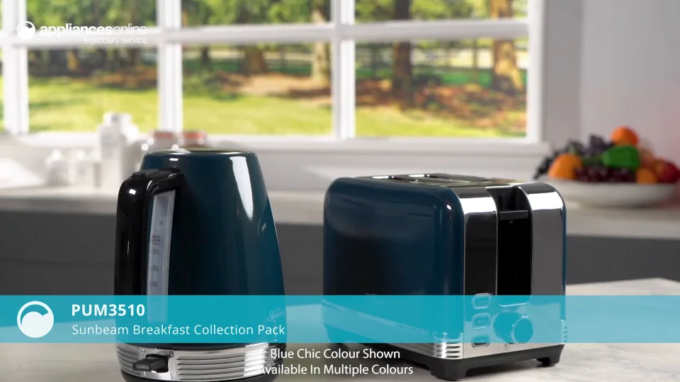 Sunbeam Chic Collection Breakfast Pack Blue PUM3510BL Appliances
