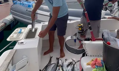 Fishing with Agoney