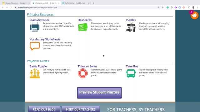 Screenshot from Classroom Mode – Digital video