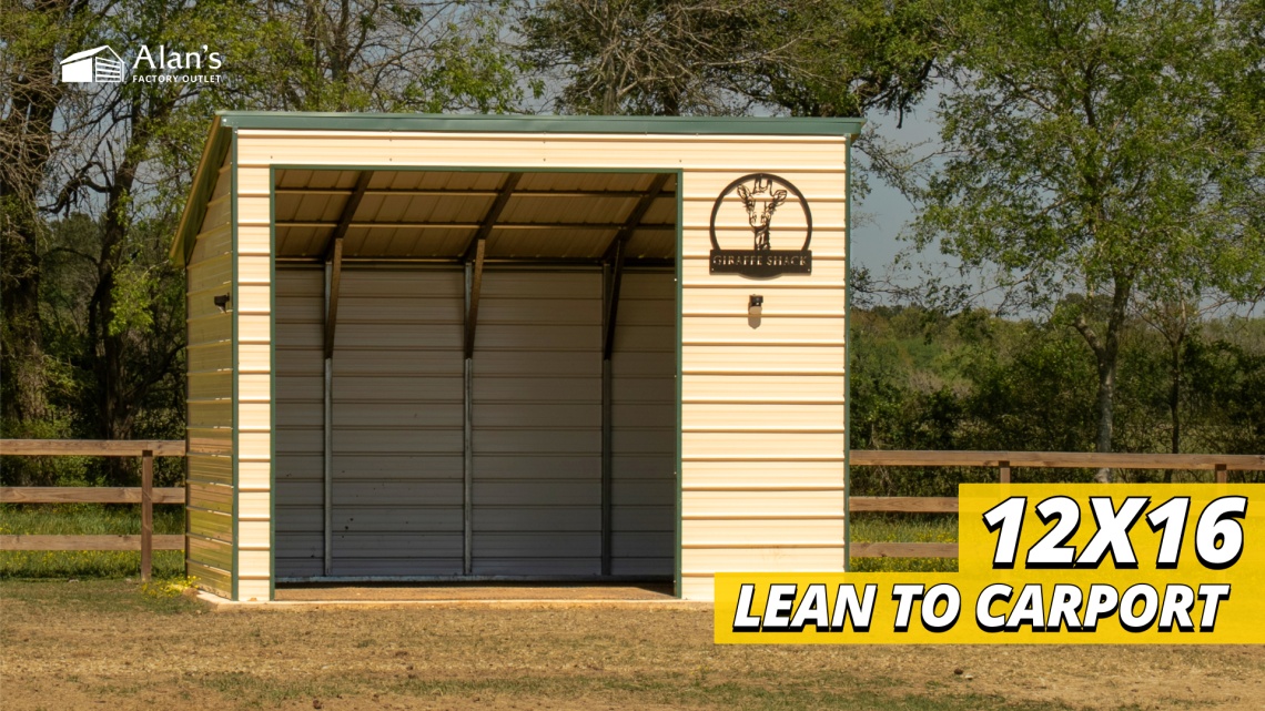 Video thumbnail for 12x16 - Lean to Carport