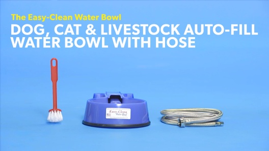 Stainless Steel Auto Water Bowl & Hose Hook Up