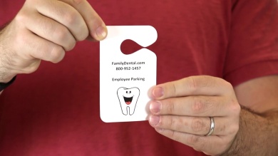 Sheet of Plastic Hang Tag, Six Permits/Sheet
