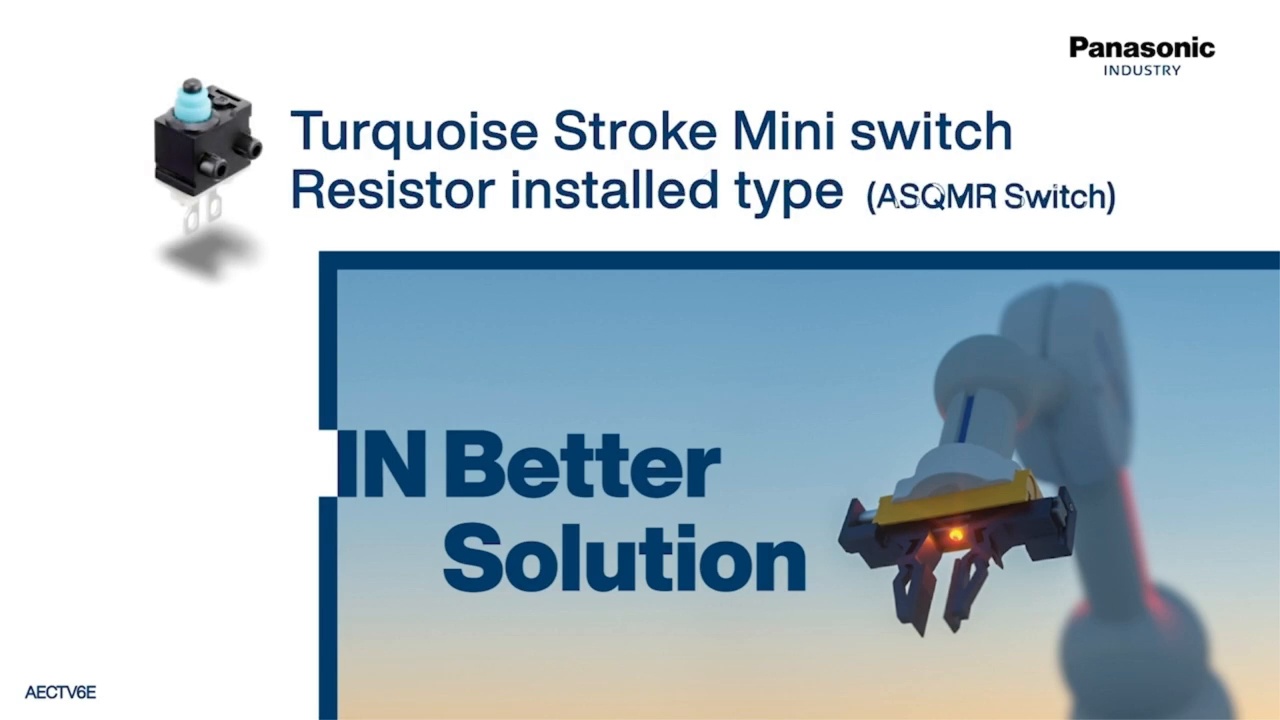 Turquoise Stroke Mini Switch Resistor Installed Type (ASQMR Switch)
