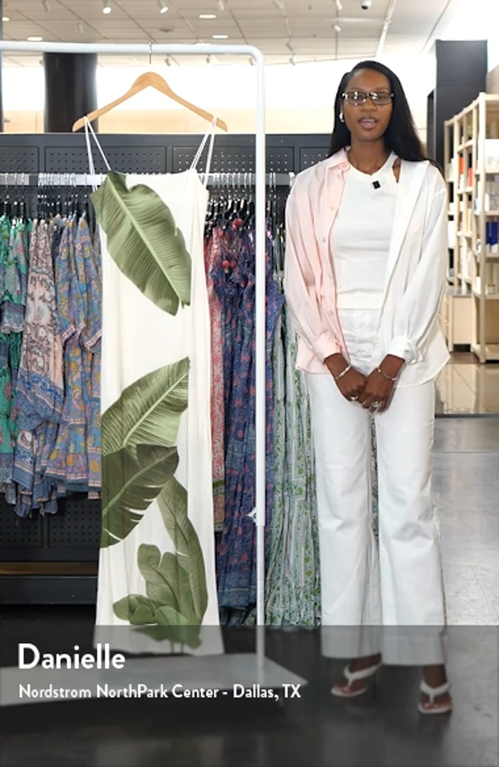 Alice + Olivia Fifi Palm Column Maxi Dress | Nordstromrack