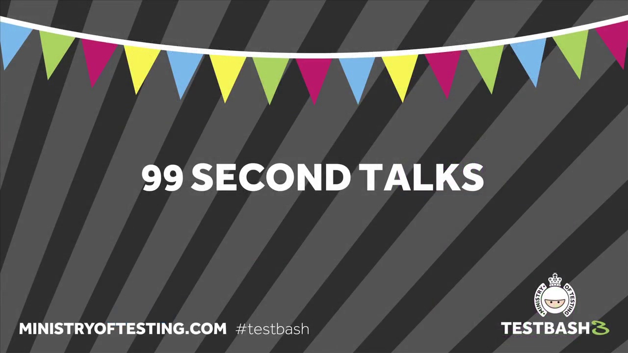 99 Second Talks - TestBash 2014 image