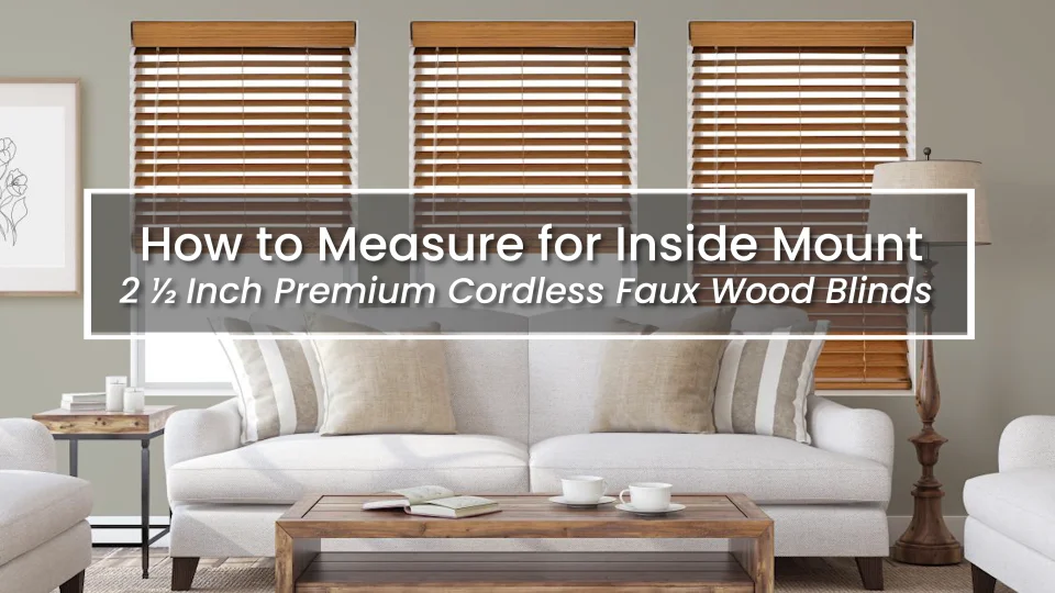 2 1/2 Inch Premium Faux Wood Blinds for Privacy | Blindster