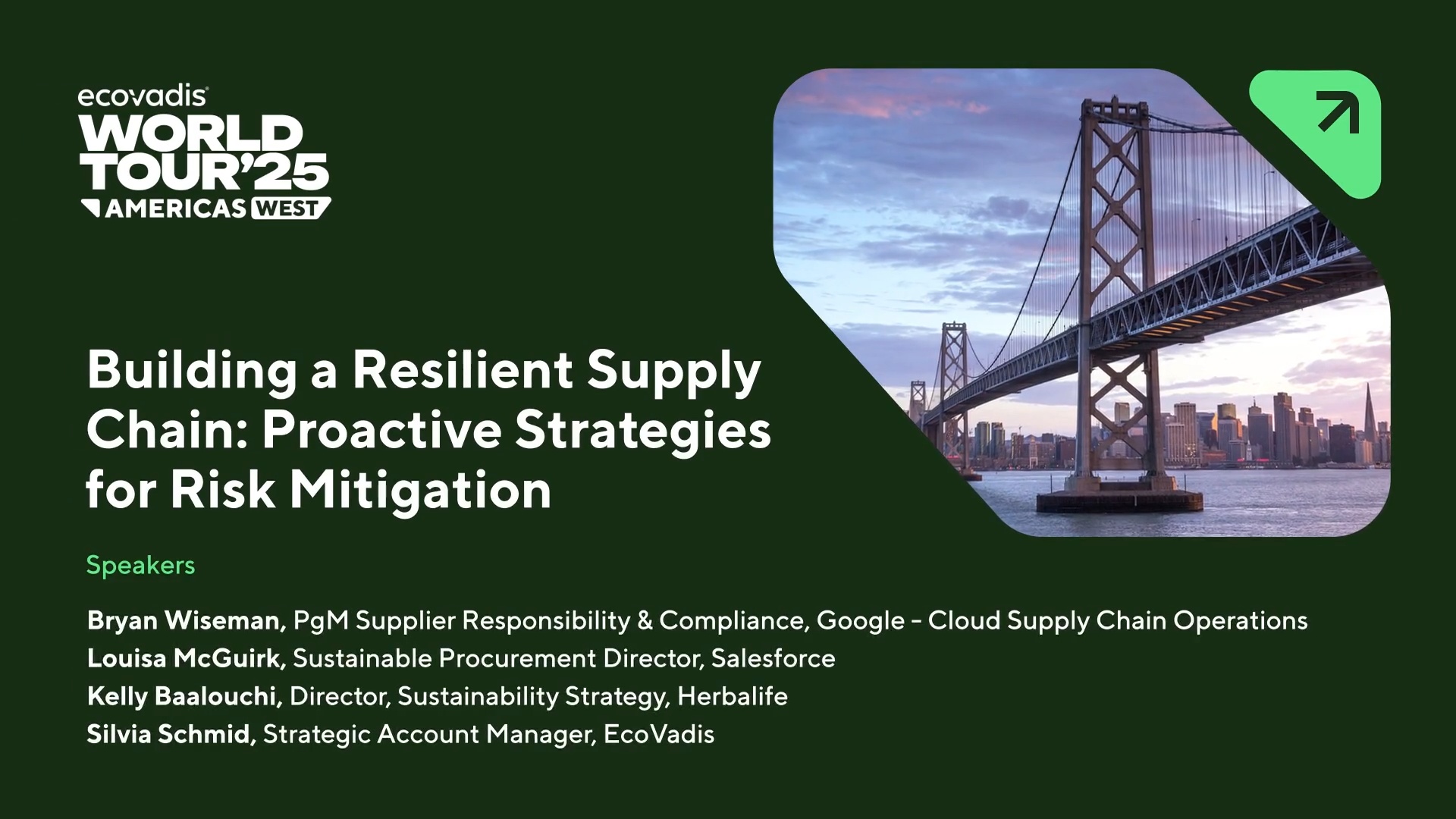 Building a Resilient Supply Chain [World Tour 2025 Americas West]