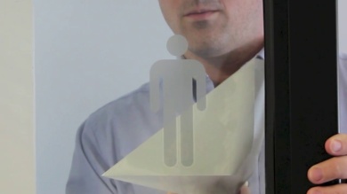 Men Vinyl Die Cut Glass Window Decal