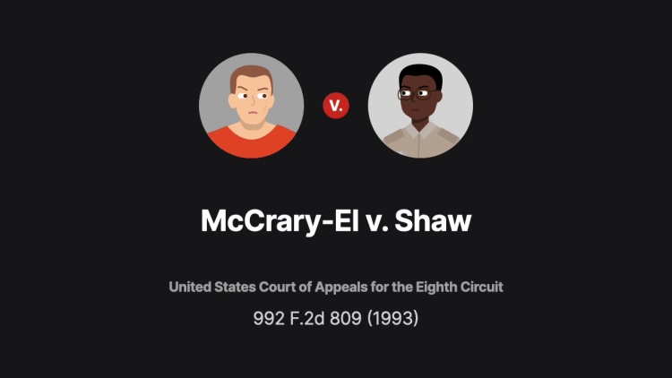 McCrary-El v. Shaw