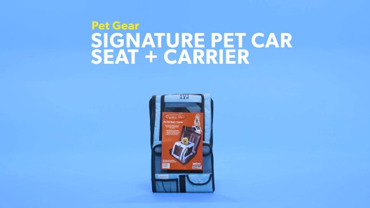 PET GEAR Signature Dog & Cat Car Seat & Carrier Bag, Aqua 