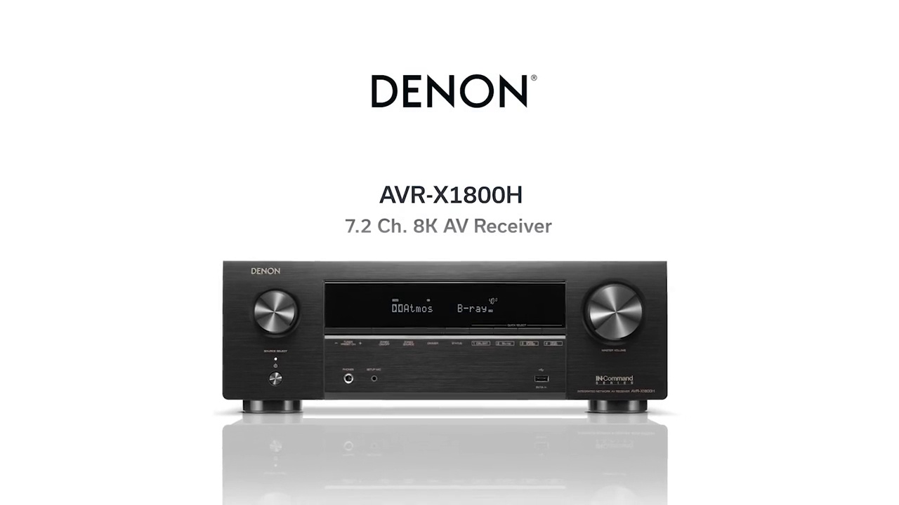 AVR-X1800H - 7.2 Ch. 80W 8K AV Receiver Powered by HEOS™ and
