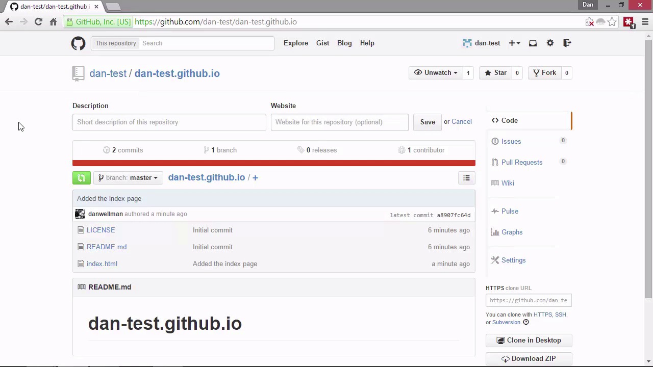 Introduction To Git And GitHub - Creating GitHub Pages