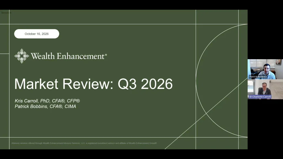 Webinar Replay | Third Quarter 2026 Market Review- October 16