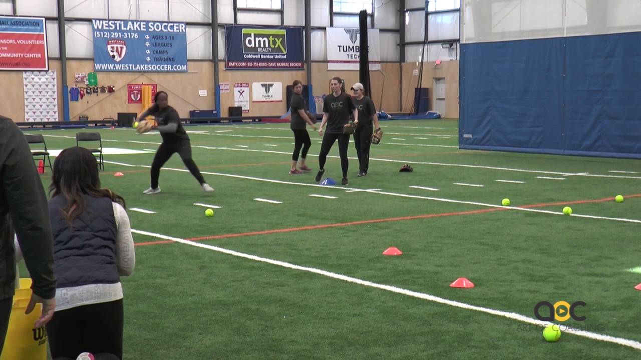 fielding ground balls softball