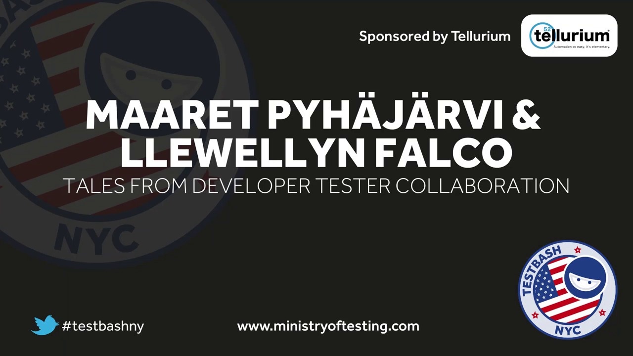 Tales From Developer Tester Collaboration – Maaret Pyhäjärvi & Llewellyn Falco image