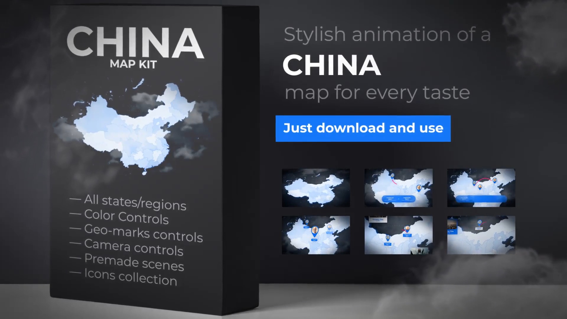 china after effects template download