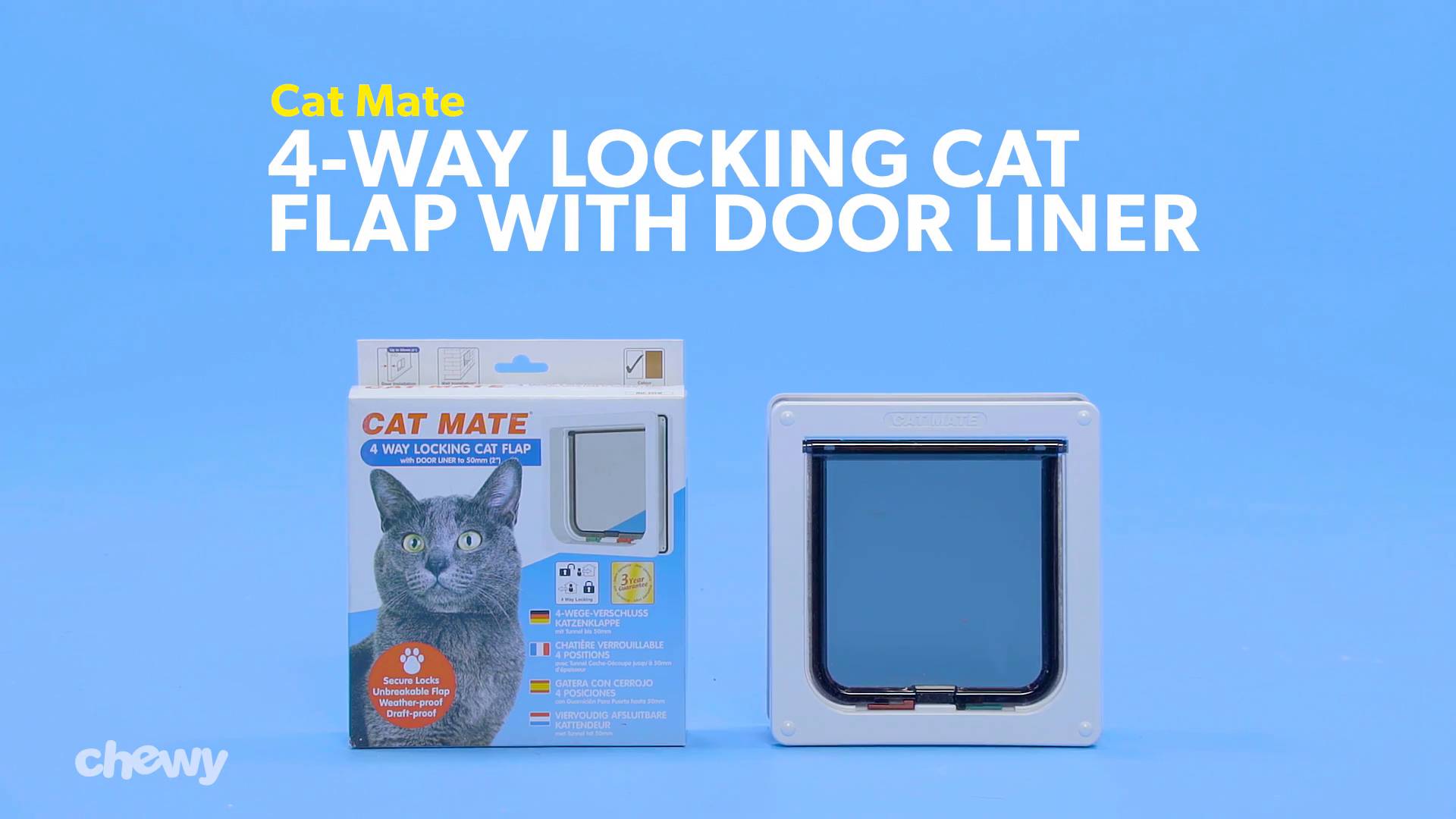 Cat Mate Simple Tunnel Lockable Cat Flap