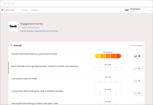 employee engagement products culture amp