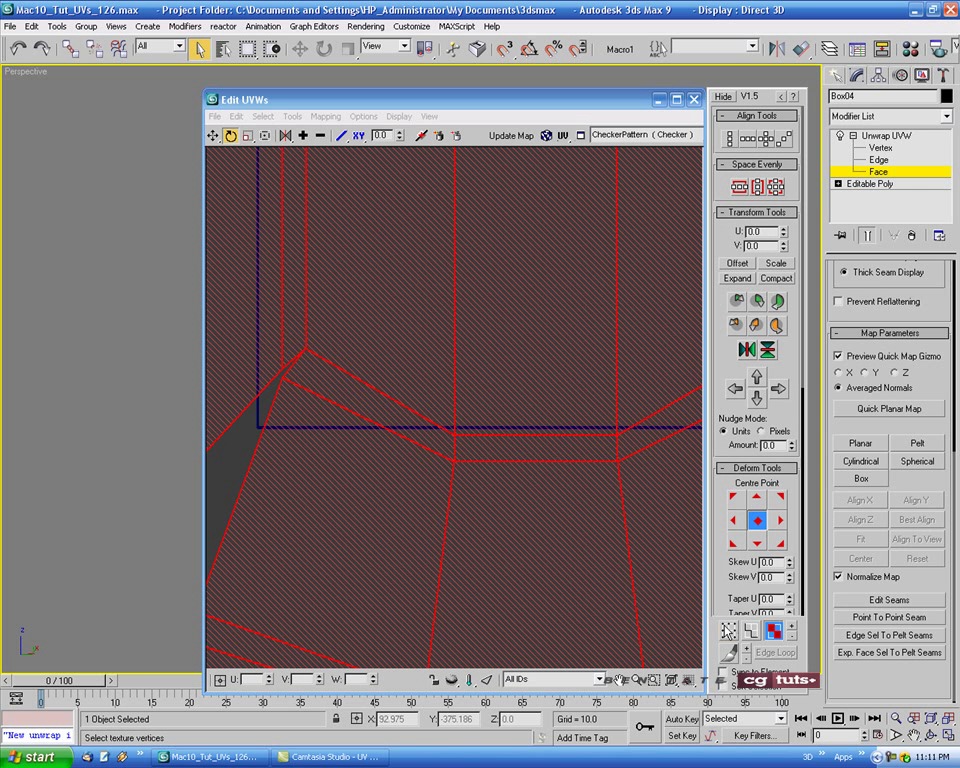 headus uv layout tutorial 3ds max