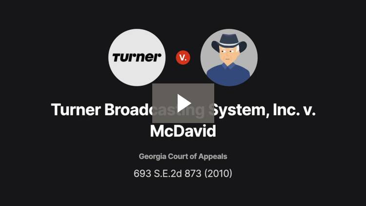 Turner Broadcasting System, Inc. v. McDavid