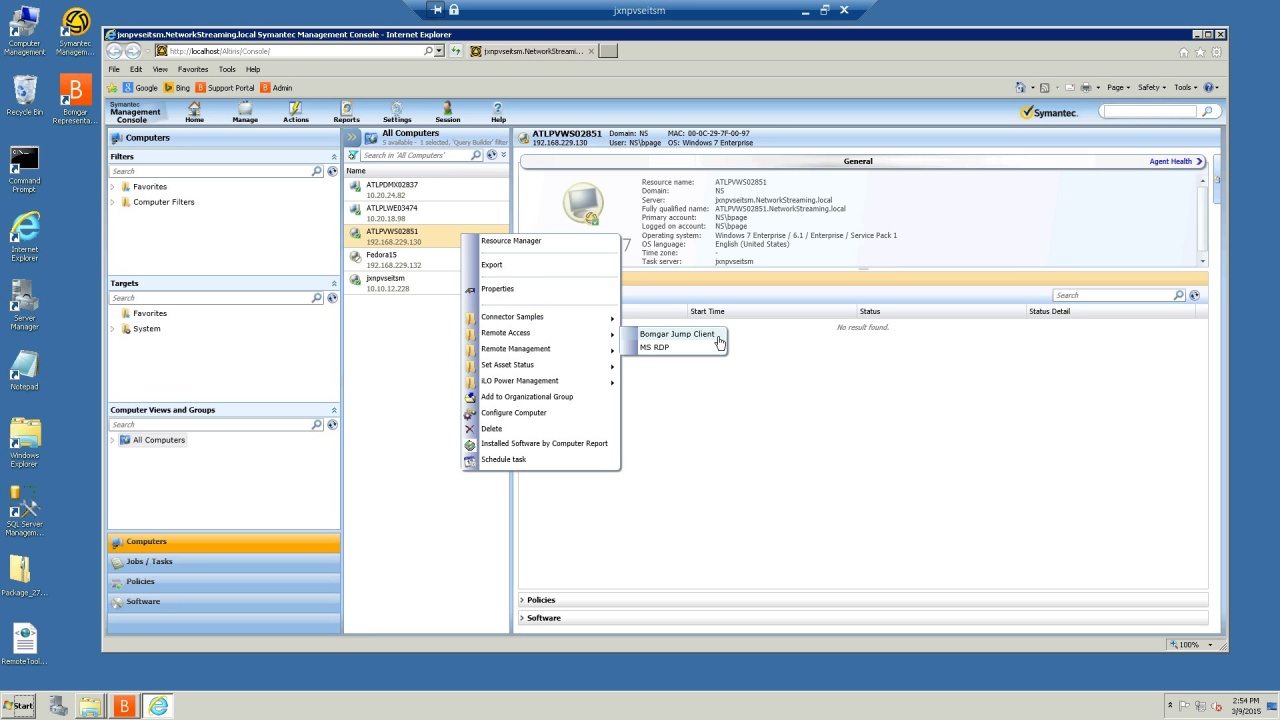 bomgar and symantec altiris itms 7 6