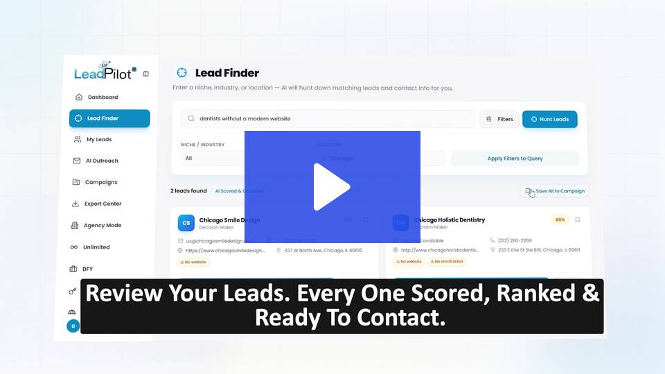 LeadPilot AI Review exclusive demo video