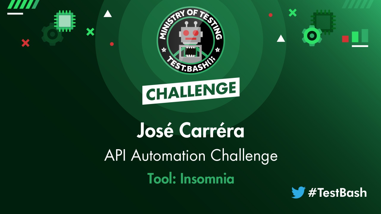 API Challenge - José Carréra using Insomnia image