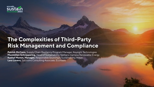 The Complexities of Third-Party Risk Management and Compliance | EcoVadis