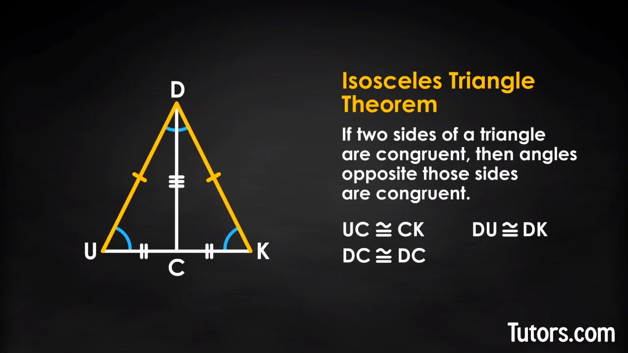 isosceles triangle formula sides