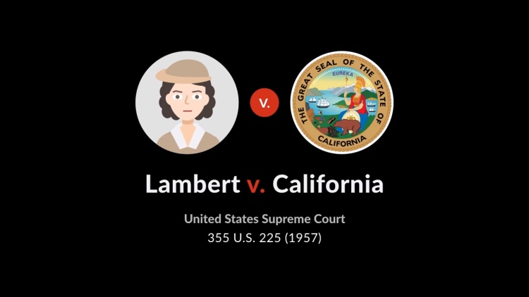 Lambert v. California