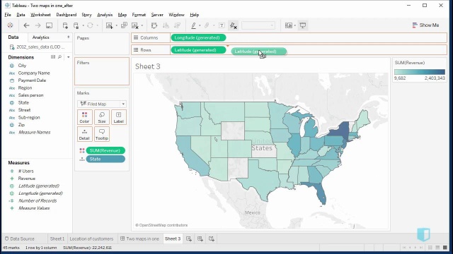 Overlay Maps In Tableau Two Maps In One | Online Tableau Training | Kubicle