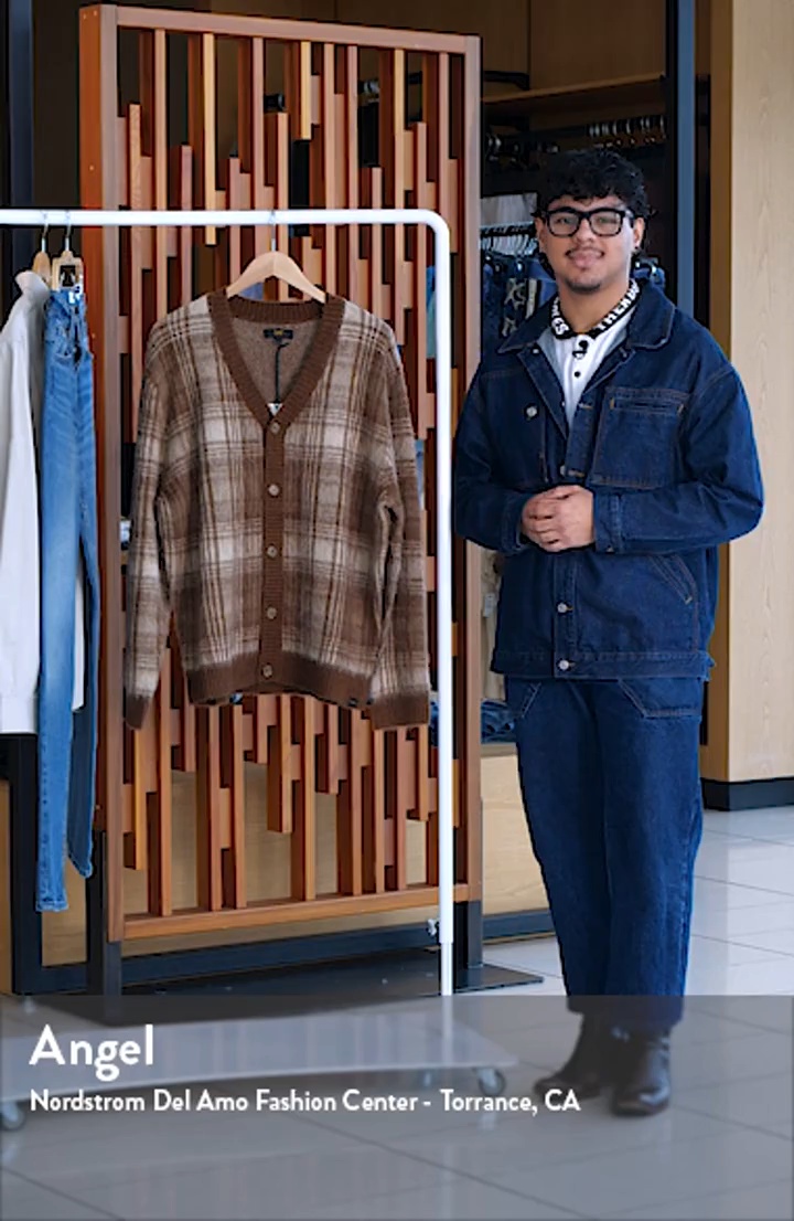 Lee Plaid Oversize Cardigan | Nordstrom