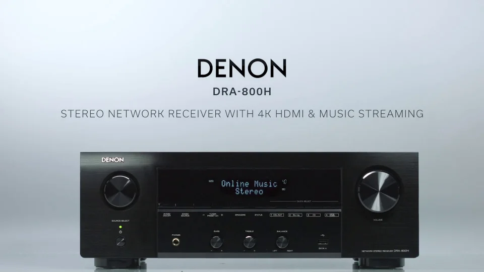 DRA-800H - 2.2 Ch. 100W 4K AV Receiver with HEOS® Built-in | Denon