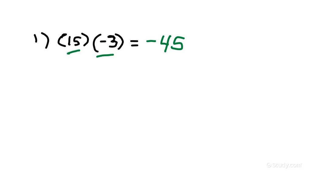 Multiplying and Dividing Integers | Algebra | Study.com