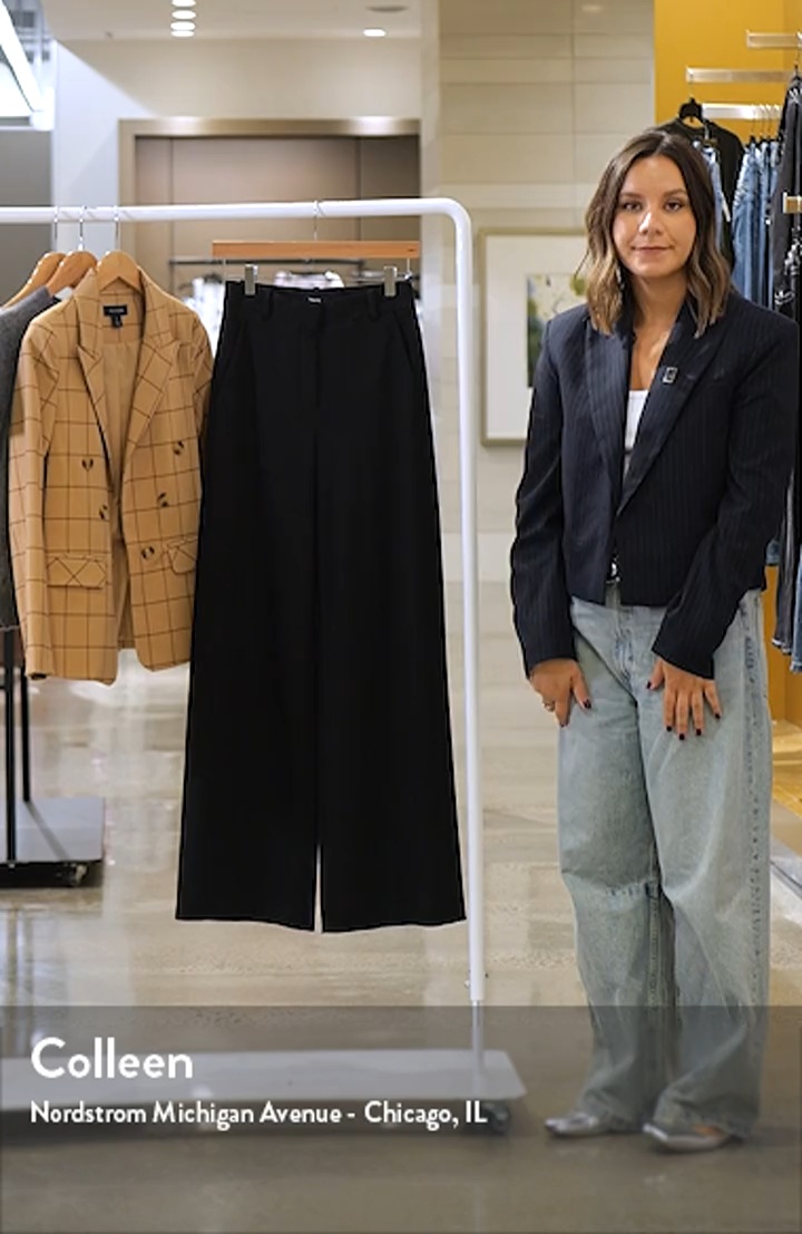 High Waist Double Knit Wide Leg Pants (Women) | Nordstrom