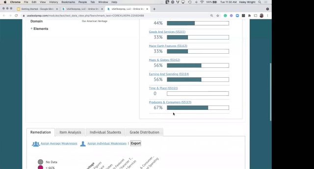 Screenshot from Getting Started With USATestprep video