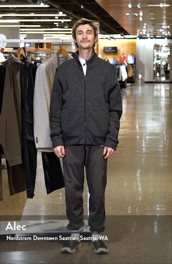 Robert Barakett Jacob Zip-Up Wool Blend Jacket | Nordstromrack