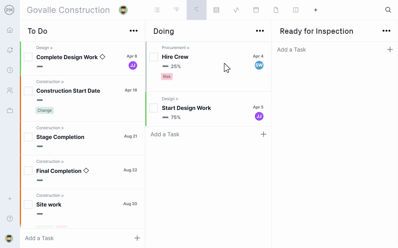 ProjectManager Software Screenshot