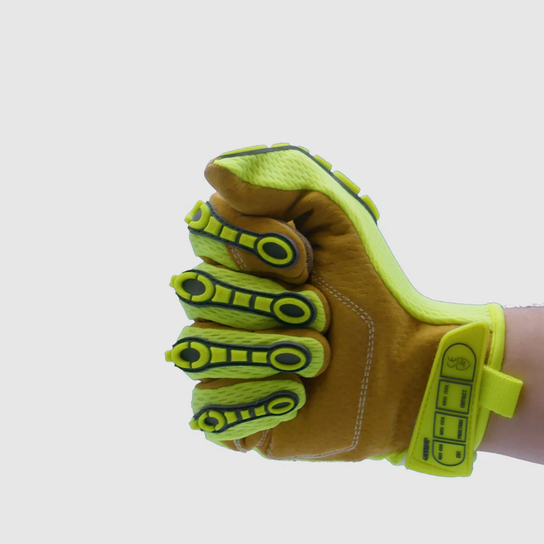 IronHide® 4091IMP Leather Work Gloves - HexArmor