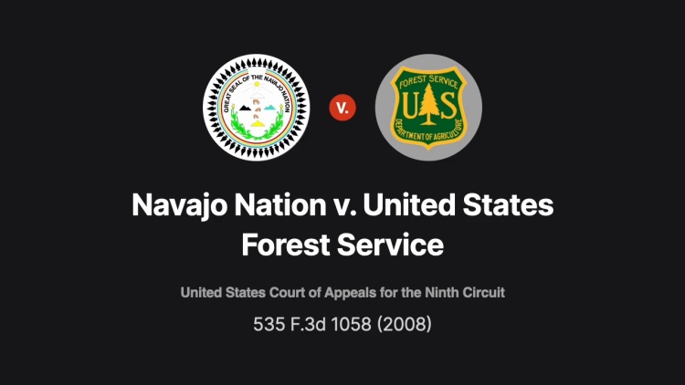 Navajo Nation v. United States Forest Service