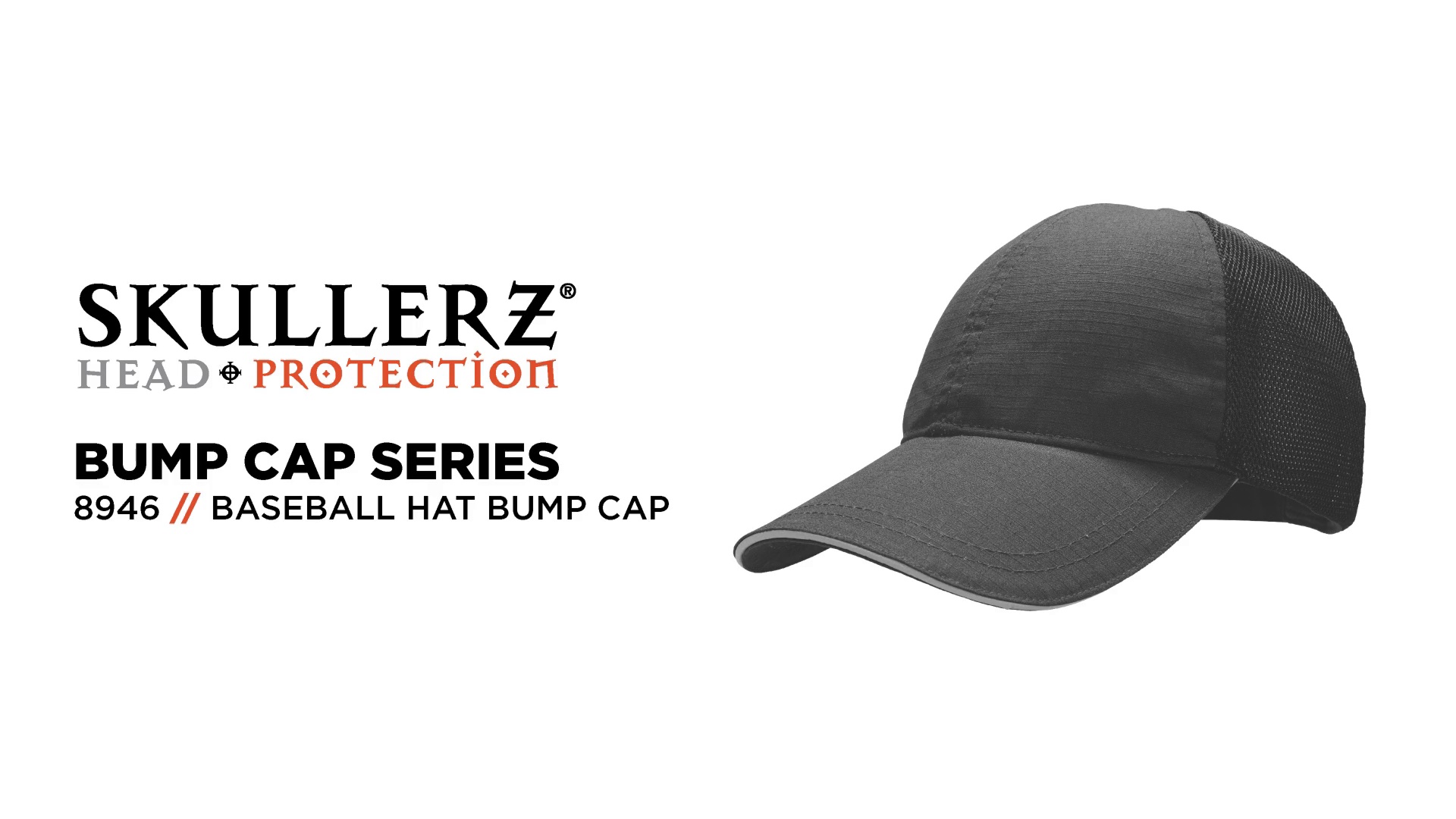 Skullerz 8946 Baseball Cap Includes Bump Cap Insert for Lightweight Head Protection in Tight Spaces