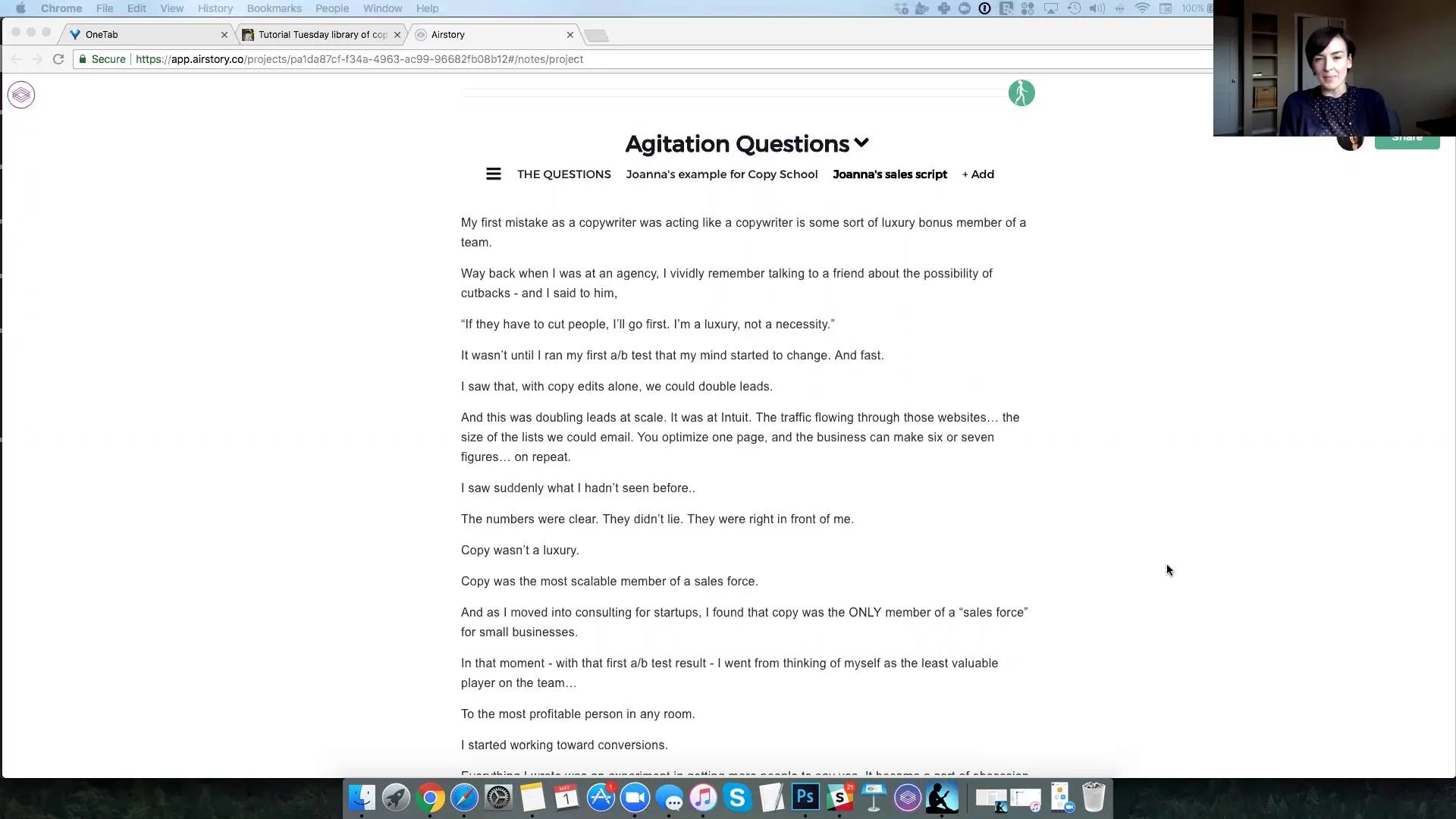 Write compelling agitation copy - watch this free tutorial with 